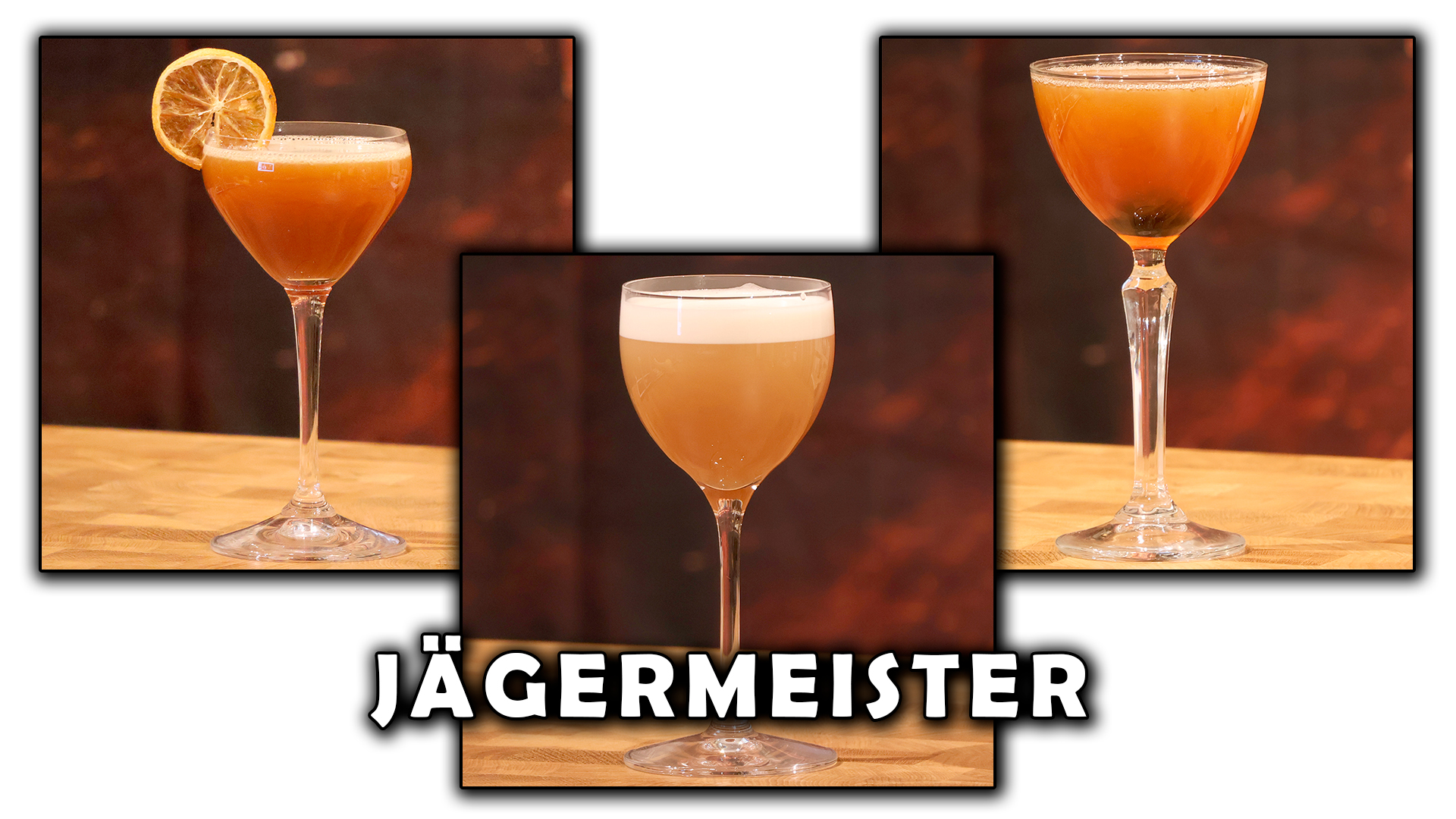 Kolme drinkkiä Jägermeisterista