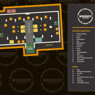 Tapahtuman näytteilleasettajat ja tapahtumapaikan leiska Tapahtumatalo Bankissa. Huomionarvoista (ja erittäin kehuttavaa) oli, että Villiveden ständiltä sai pullovettä ilmaiseksi.