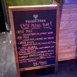 Fever-Treen drinkkimenu.