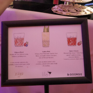 Lilla E, Kämp Bar ja St. Georgen drinkkimenu.