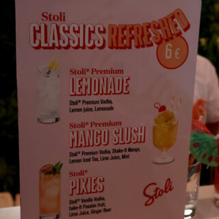 Stolin eli Stolichnayan drinkkimenu.